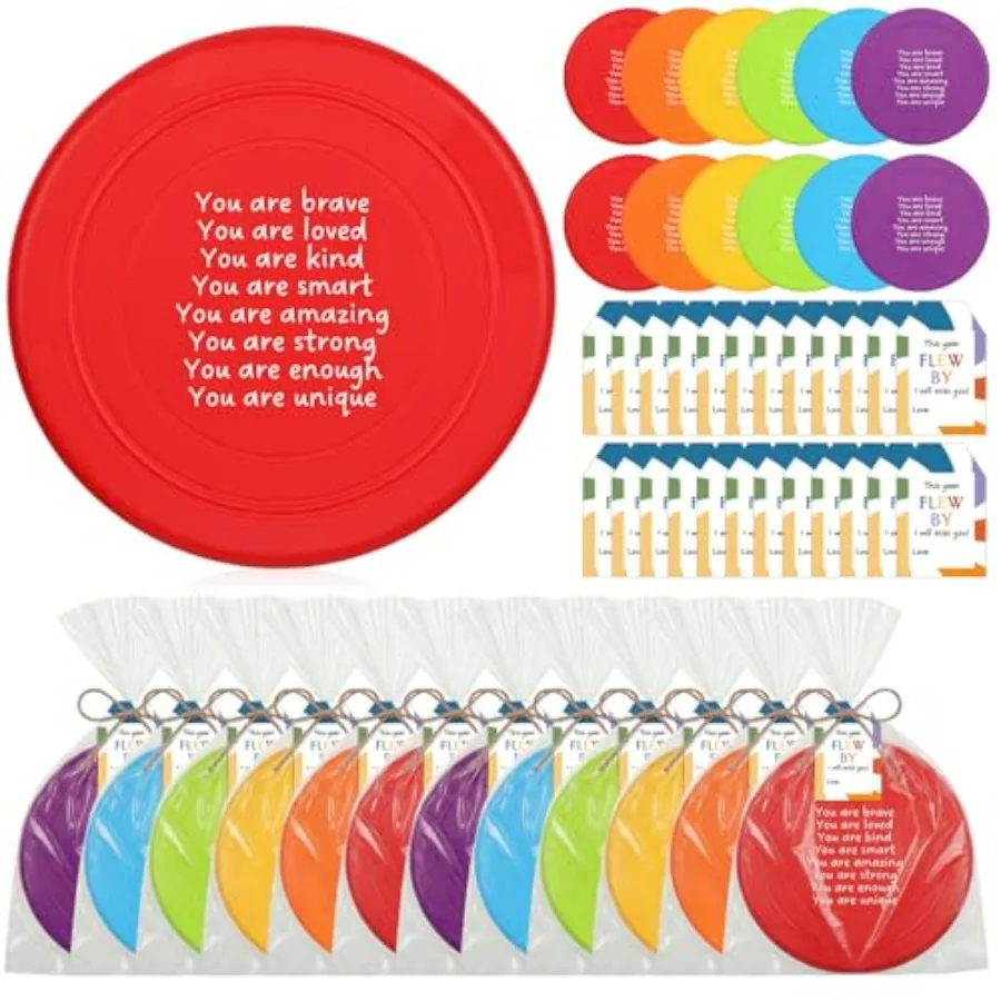 End of The Year Gifts 7'' Rubber Flying Discs Bulk with Inspirational Cards Fun Flying Disc Toy for End of The Year Graduation
End of The Year Gifts 7'' Rubber Flying Discs Bulk with Inspirational Cards Fun Flying Disc Toy for End of The Year Graduation