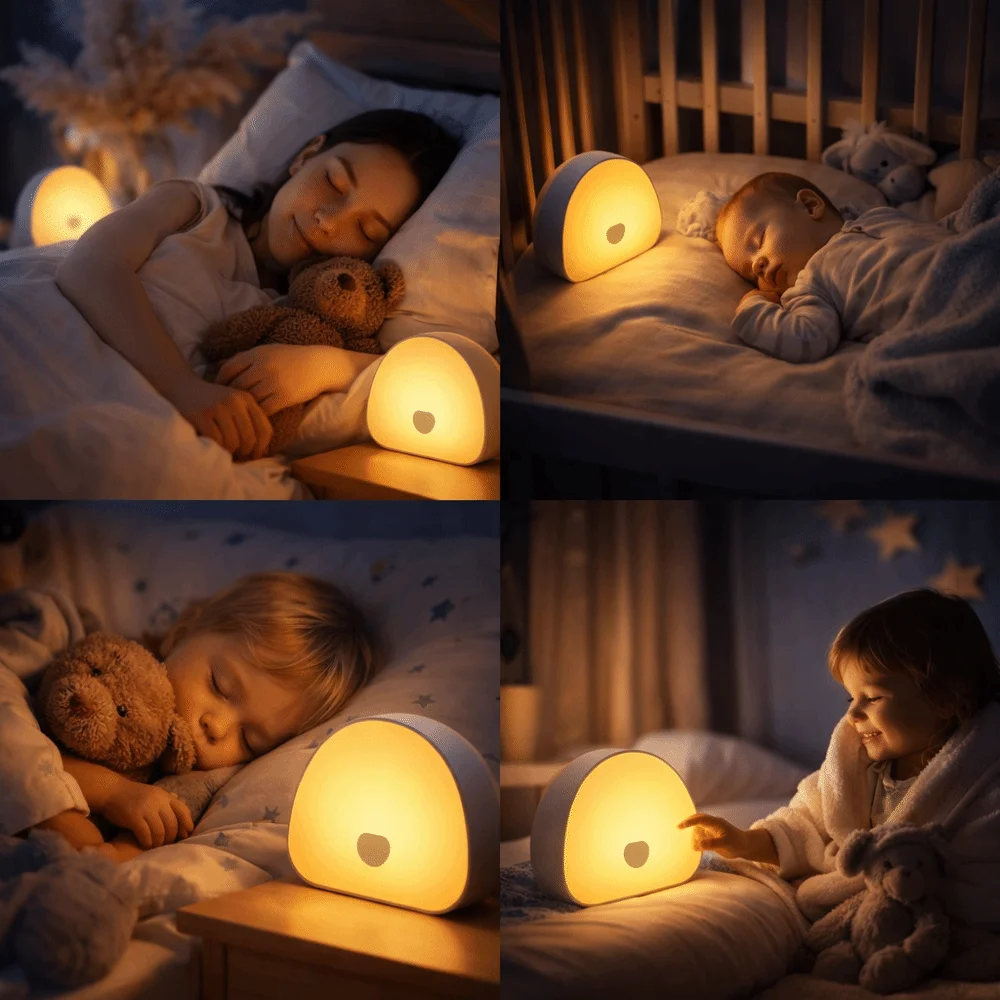Timing Function White Noise Sleep Device Colorful Lighting Rechargeable Battery Portable Bedside Lamp for 5V/1600mAh
Timing Function White Noise Sleep Device Colorful Lighting Rechargeable Battery Portable Bedside Lamp for 5V/1600mAh