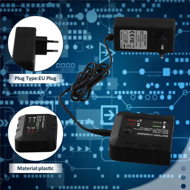 Reliablefor Black And Decker 36V/40V Li- Batteries Charger LBXR36 LBXR2036 LBX2040 Cordless Power Tool EU PLUG
Reliablefor Black And Decker 36V/40V Li- Batteries Charger LBXR36 LBXR2036 LBX2040 Cordless Power Tool EU PLUG