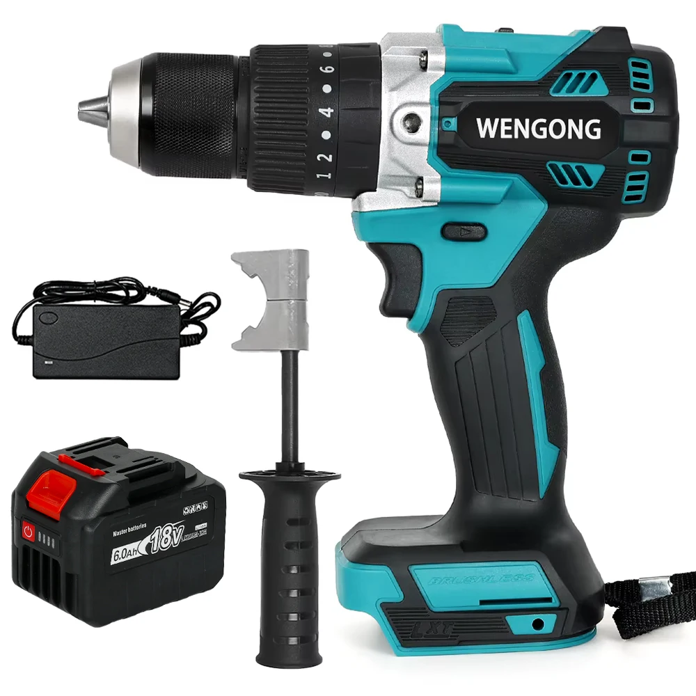 13mm 18v Brushless Electric Drill Cordless Impact Drill Screwdriver 150NM 20 Torque Li-Ion Battery Power Tool For Makita Battery
13mm 18v Brushless Electric Drill Cordless Impact Drill Screwdriver 150NM 20 Torque Li-Ion Battery Power Tool For Makita Battery