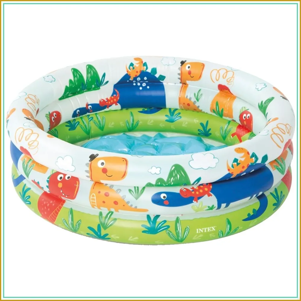 Inflatable Dinosaur 3 Ring Pool (24 in x 8.5 in) for Toddlers
Inflatable Dinosaur 3 Ring Pool (24 in x 8.5 in) for Toddlers