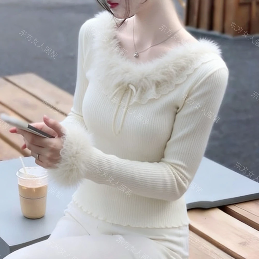 Французский пушистый топ с круглым вырезом и немецким бархатом внутри, уникальный для осени и зимы, красивый и очень эффектный кружевной топ.
Французский пушистый топ с круглым вырезом и немецким бархатом внутри, уникальный для осени и зимы, красивый и очень эффектный кружевной топ.