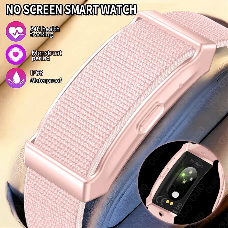 Новый умный браслет без экрана, монитор сердечного ритма, артериального давления, термометр, мужские и женские браслеты, спортивные фитнес-мужские умные часы
Новый умный браслет без экрана, монитор сердечного ритма, артериального давления, термометр, мужские и женские браслеты, спортивные фитнес-мужские умные часы