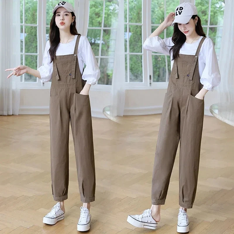Womens Sleeveless Dungarees Rompers Korean Solid Cotton Jumpsuit Loose Shoulder Strap Pants Summer Casual Overalls Playsuits
Womens Sleeveless Dungarees Rompers Korean Solid Cotton Jumpsuit Loose Shoulder Strap Pants Summer Casual Overalls Playsuits