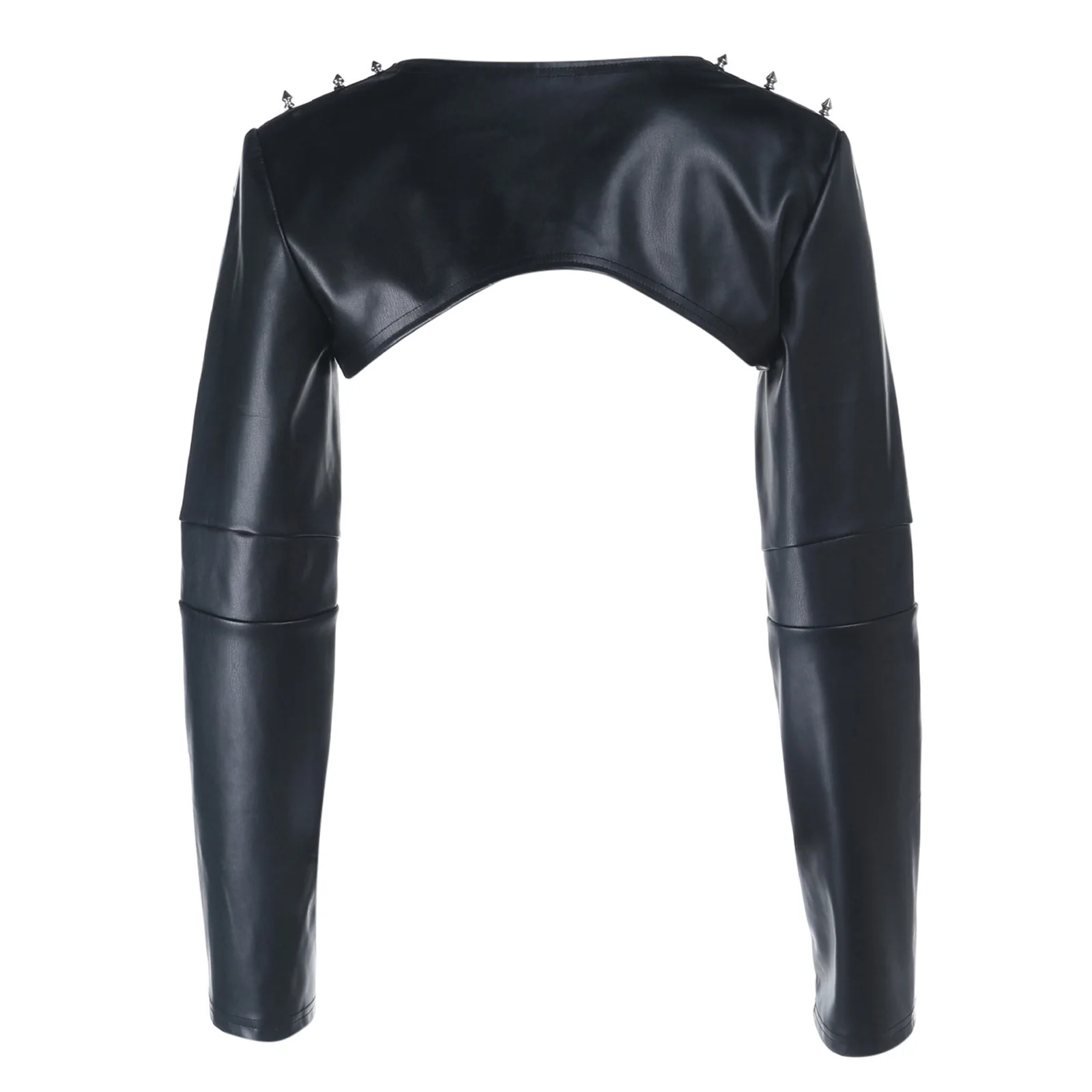Women Detachable Chain PU Leather Crop Tops Long Sleeve Gothic Punk Short Top for Rave Festivals Streetwear Jazz Dance Jacket
Women Detachable Chain PU Leather Crop Tops Long Sleeve Gothic Punk Short Top for Rave Festivals Streetwear Jazz Dance Jacket