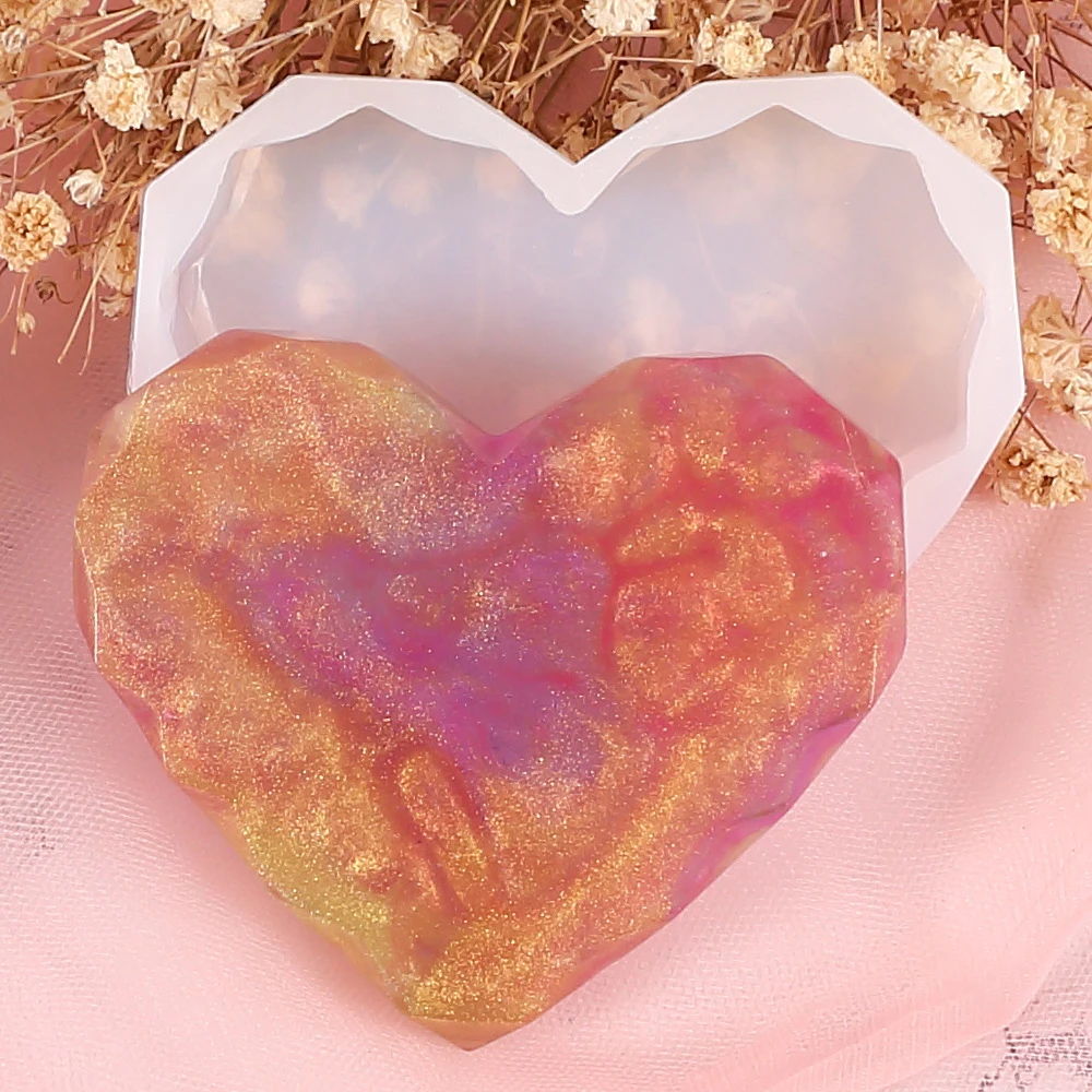 1Pc Transparent Heart Shape Silicone Candle Mold Romantic Agate Coaster Resin Mold Casting Jewelry Making Mould Craft Home Decor
1Pc Transparent Heart Shape Silicone Candle Mold Romantic Agate Coaster Resin Mold Casting Jewelry Making Mould Craft Home Decor