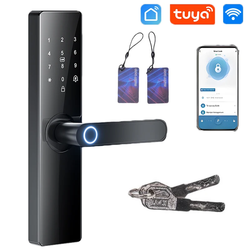 Smartlock Fingerprint Biometrics Smart Electronic Door Locks Application Control Smart Card Key Entry and USB Emergency Charging
Smartlock Fingerprint Biometrics Smart Electronic Door Locks Application Control Smart Card Key Entry and USB Emergency Charging