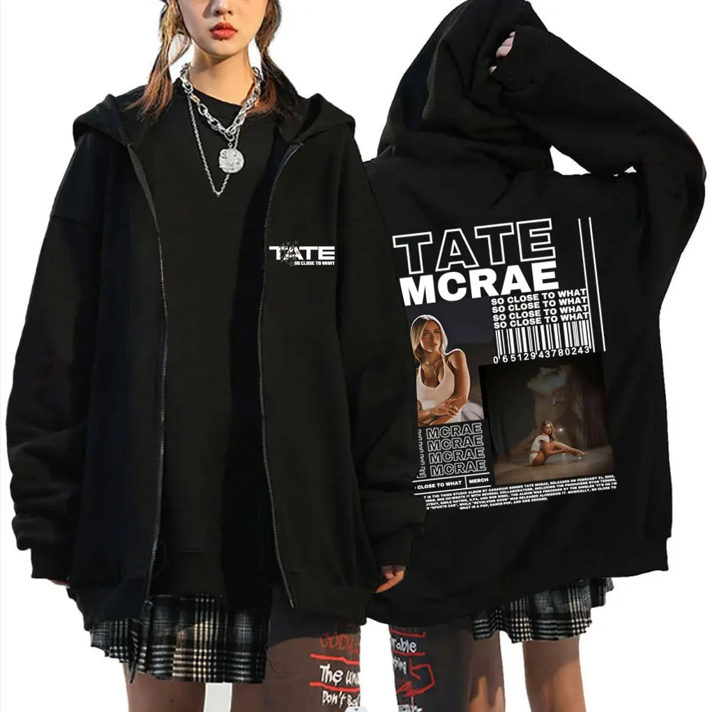 Tate Mcrae Album Miss Possessive Zipper Hoodie So Close To What World Tour 2025 Zip Up Jacket Men Women Casual Oversized Hoodies
Tate Mcrae Album Miss Possessive Zipper Hoodie So Close To What World Tour 2025 Zip Up Jacket Men Women Casual Oversized Hoodies