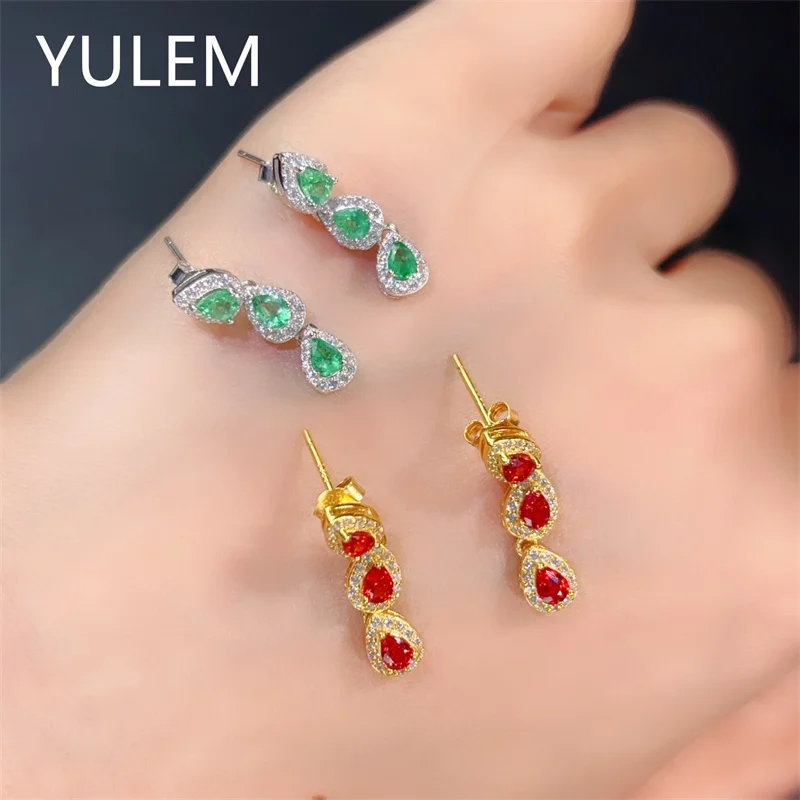 Sterling 925 Silver Gemstone Stud Earrings 3x4mm Natural ruby/red sapphire Jewelry with Certificate 925 Silver Earrings
Sterling 925 Silver Gemstone Stud Earrings 3x4mm Natural ruby/red sapphire Jewelry with Certificate 925 Silver Earrings