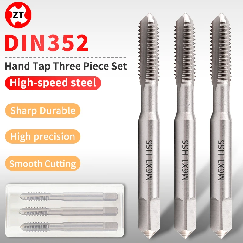 ZUANTONG HSSE DIN352 3PCS M3 M4 M5 M6 M8-M16 Straight Fluted Screw Thread Tap Metric Hand Taps Drill Bit Set Power Hand Tools
ZUANTONG HSSE DIN352 3PCS M3 M4 M5 M6 M8-M16 Straight Fluted Screw Thread Tap Metric Hand Taps Drill Bit Set Power Hand Tools