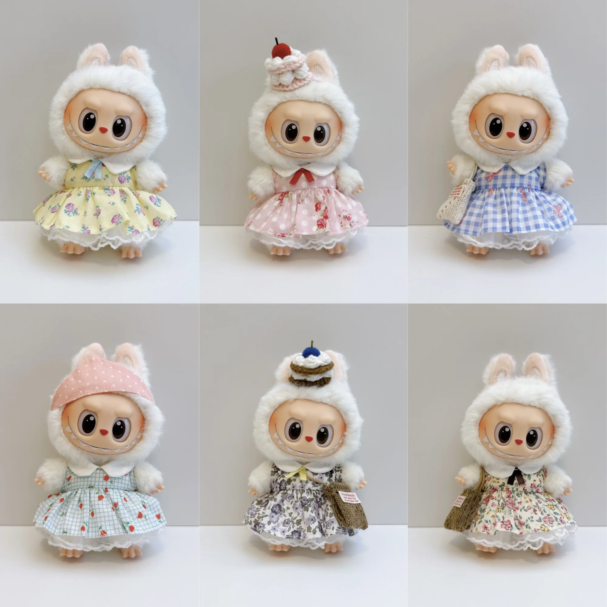 17cm Labubu Outfits 1-3 Gen Fit Cute Casual Labubu Clothes Party Dresses Doll Plush Costume for Halloween Decor
17cm Labubu Outfits 1-3 Gen Fit Cute Casual Labubu Clothes Party Dresses Doll Plush Costume for Halloween Decor