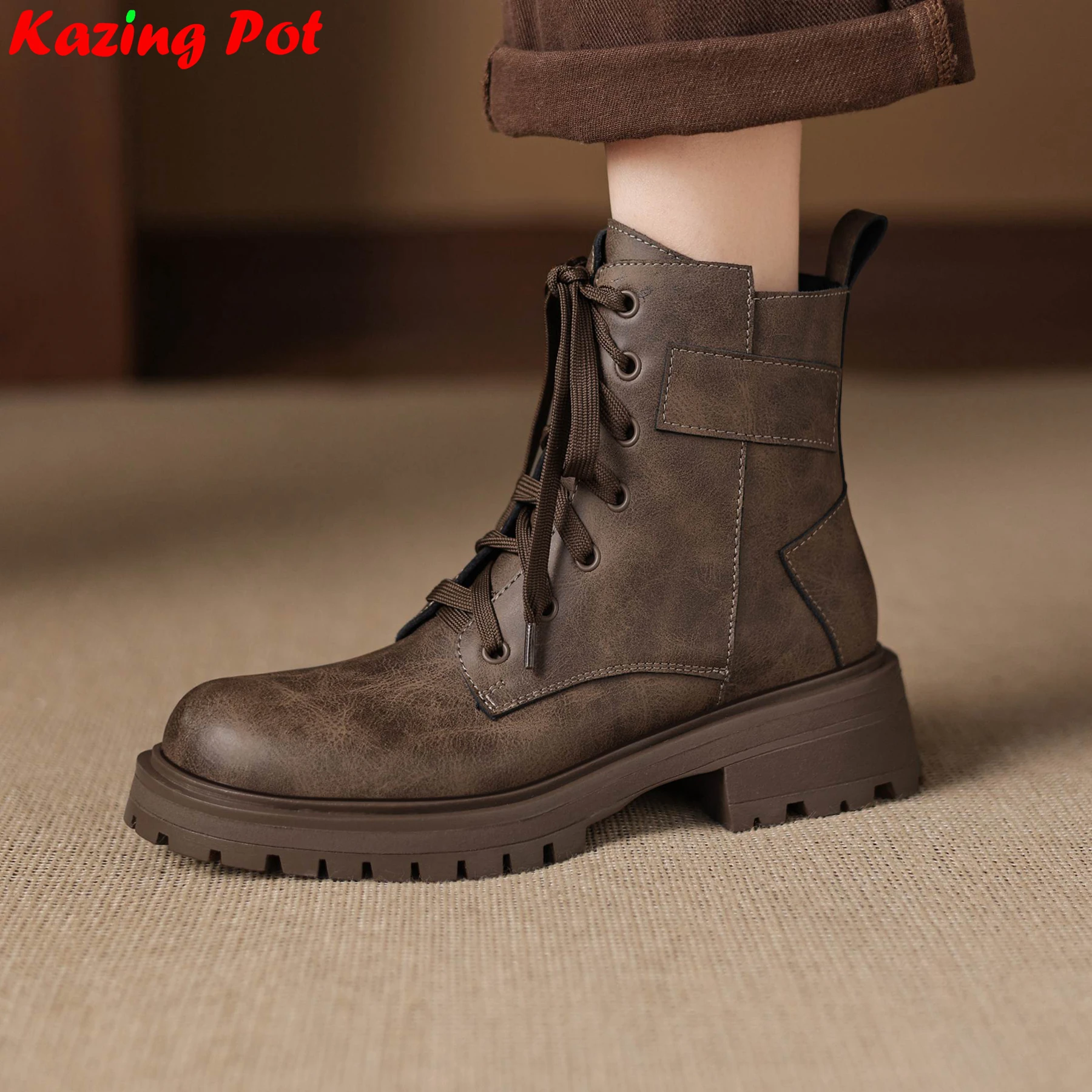 Plus Size Cow Skin Med Heels Motorcycles Boots Warm Winter Autumn Retro Shoes Casual Party Dating Platform Ins Women Ankle Boots
Plus Size Cow Skin Med Heels Motorcycles Boots Warm Winter Autumn Retro Shoes Casual Party Dating Platform Ins Women Ankle Boots