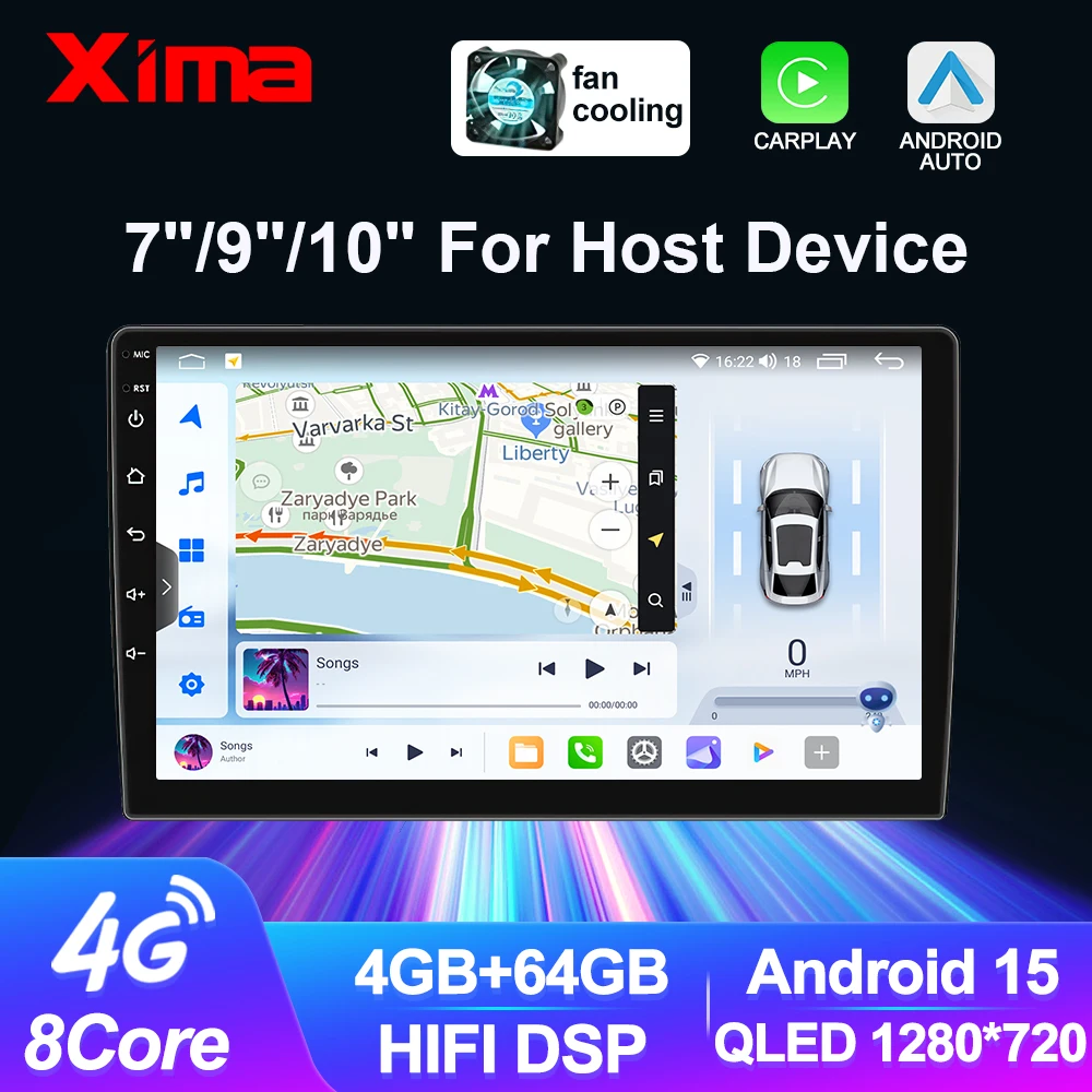 XIMA 7 9 10" Universal Car Radio Android Auto Carplay Car Stereo Multimedia Autoradio MP5 for Toyota Hyundai Nissan Kia FIAT VW
XIMA 7 9 10" Universal Car Radio Android Auto Carplay Car Stereo Multimedia Autoradio MP5 for Toyota Hyundai Nissan Kia FIAT VW