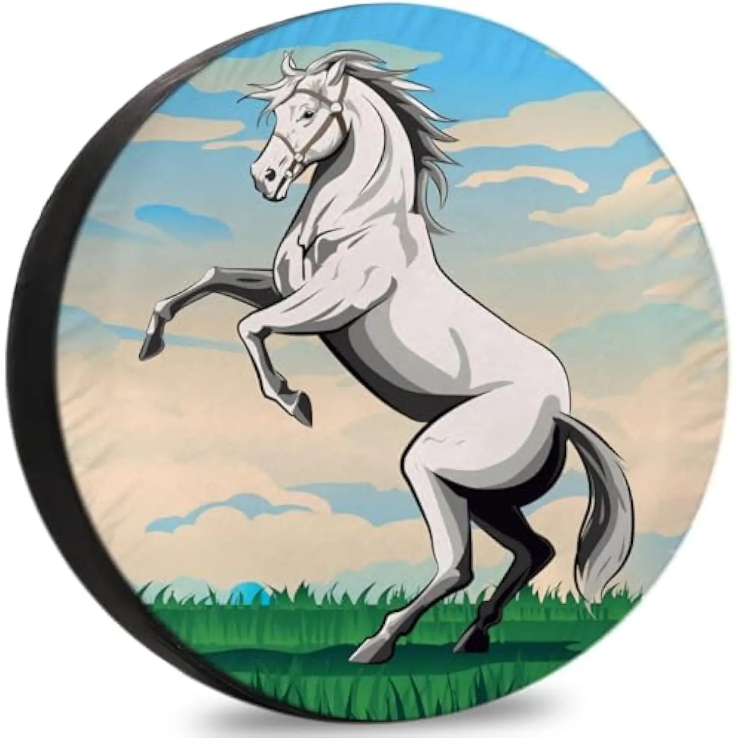 Чехол для запасного колеса Rearing White Horse, водонепроницаемый аксессуар для прицепа для кемпера, 17 дюймов
Чехол для запасного колеса Rearing White Horse, водонепроницаемый аксессуар для прицепа для кемпера, 17 дюймов