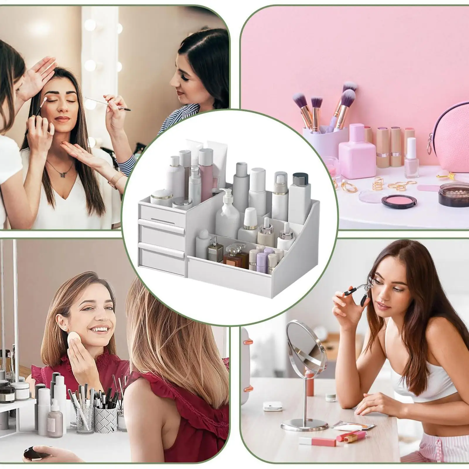 Органайзер для косметики с выдвижными ящиками, настольный контейнер для хранения косметики, органайзер для туалетного столика в ванной, для парфюмерии, для спальни, для рабочего стола, для ванной комнаты
Органайзер для косметики с выдвижными ящиками, настольный контейнер для хранения косметики, органайзер для туалетного столика в ванной, для парфюмерии, для спальни, для рабочего стола, для ванной комнаты