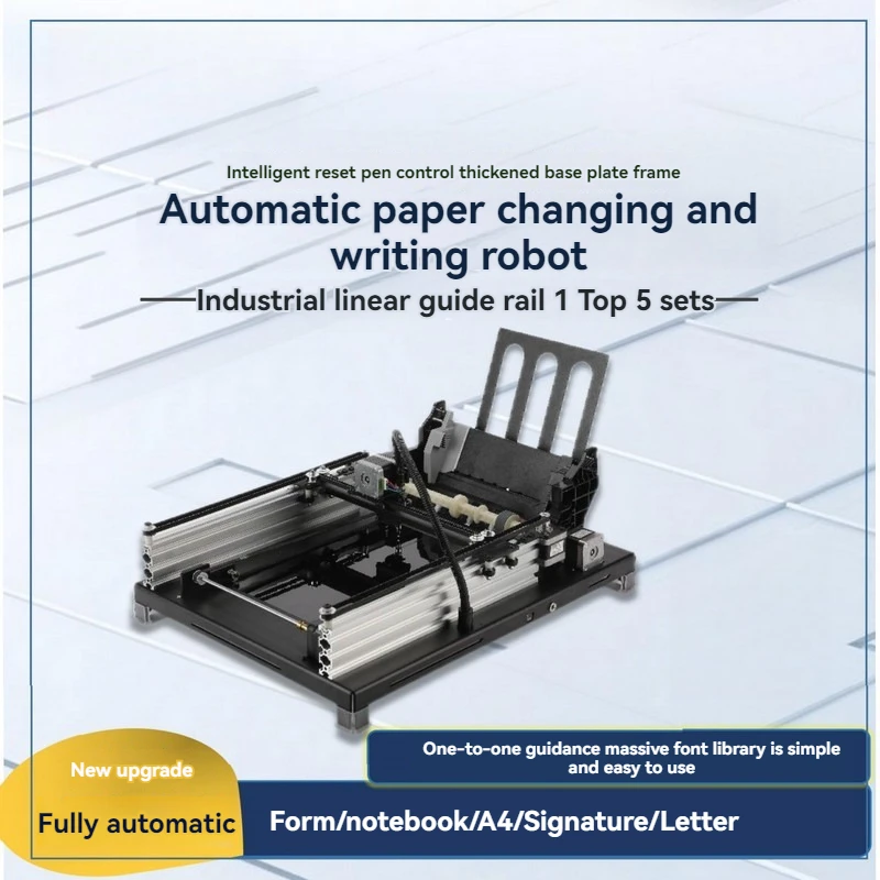 Automatic Paper Changing Intelligent Fully Automatic Page Flipping and Writing Robot, Imitating Handwriting Copying Machine
Automatic Paper Changing Intelligent Fully Automatic Page Flipping and Writing Robot, Imitating Handwriting Copying Machine