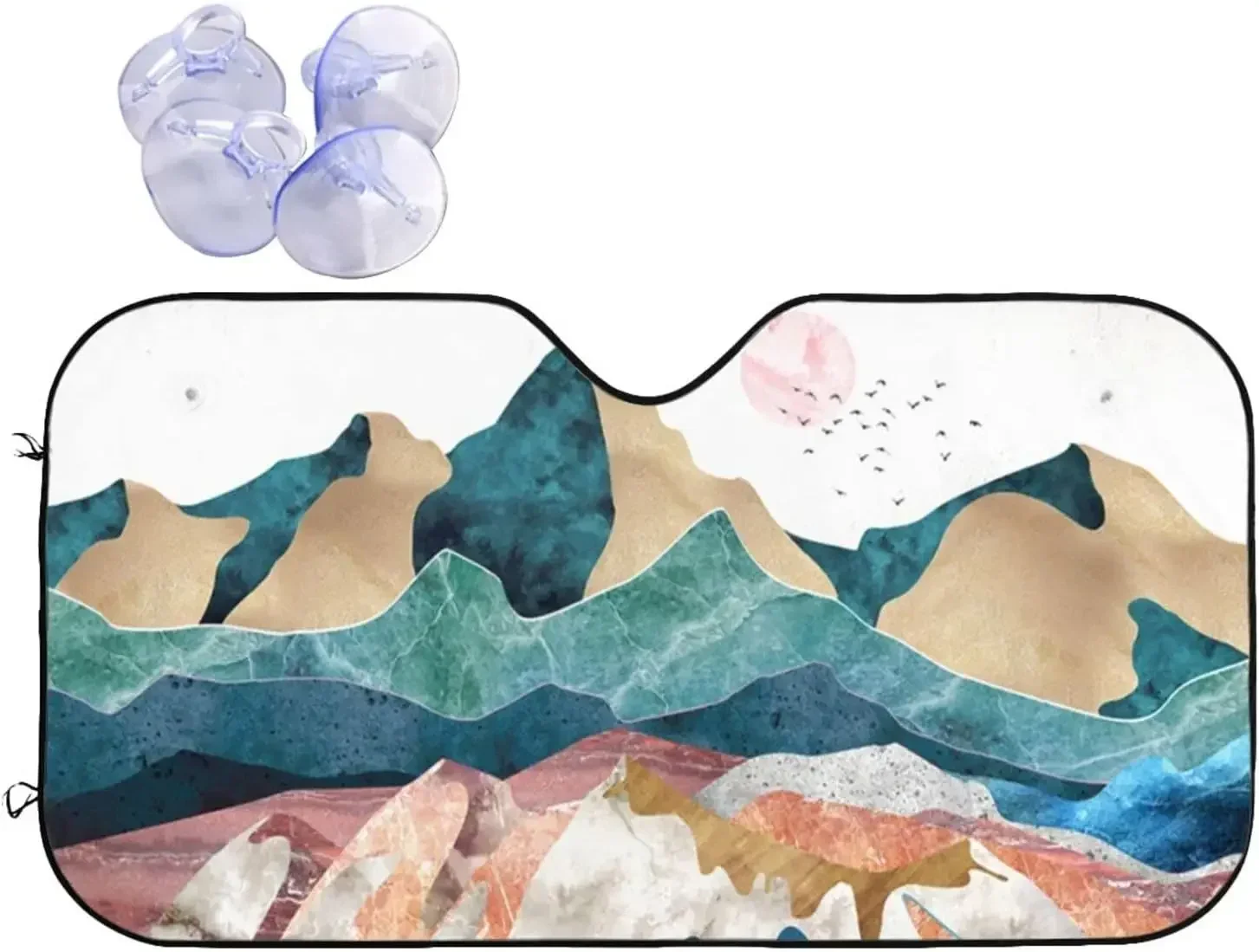 Абстрактная горная живопись, автомобильное солнцезащитное стекло, переднее окно Sunsha для большинства седанов, внедорожник, блоки, максимальные УФ-лучи, сохраняют ваш автомобиль, круто
Абстрактная горная живопись, автомобильное солнцезащитное стекло, переднее окно Sunsha для большинства седанов, внедорожник, блоки, максимальные УФ-лучи, сохраняют ваш автомобиль, круто