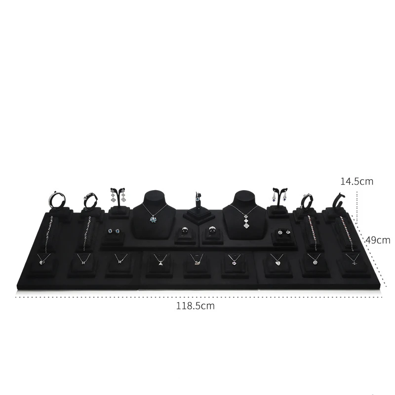 Jewelry display props - rings, necklaces, earrings, jewelry display stand, counter, black jewelry display rack
Jewelry display props - rings, necklaces, earrings, jewelry display stand, counter, black jewelry display rack