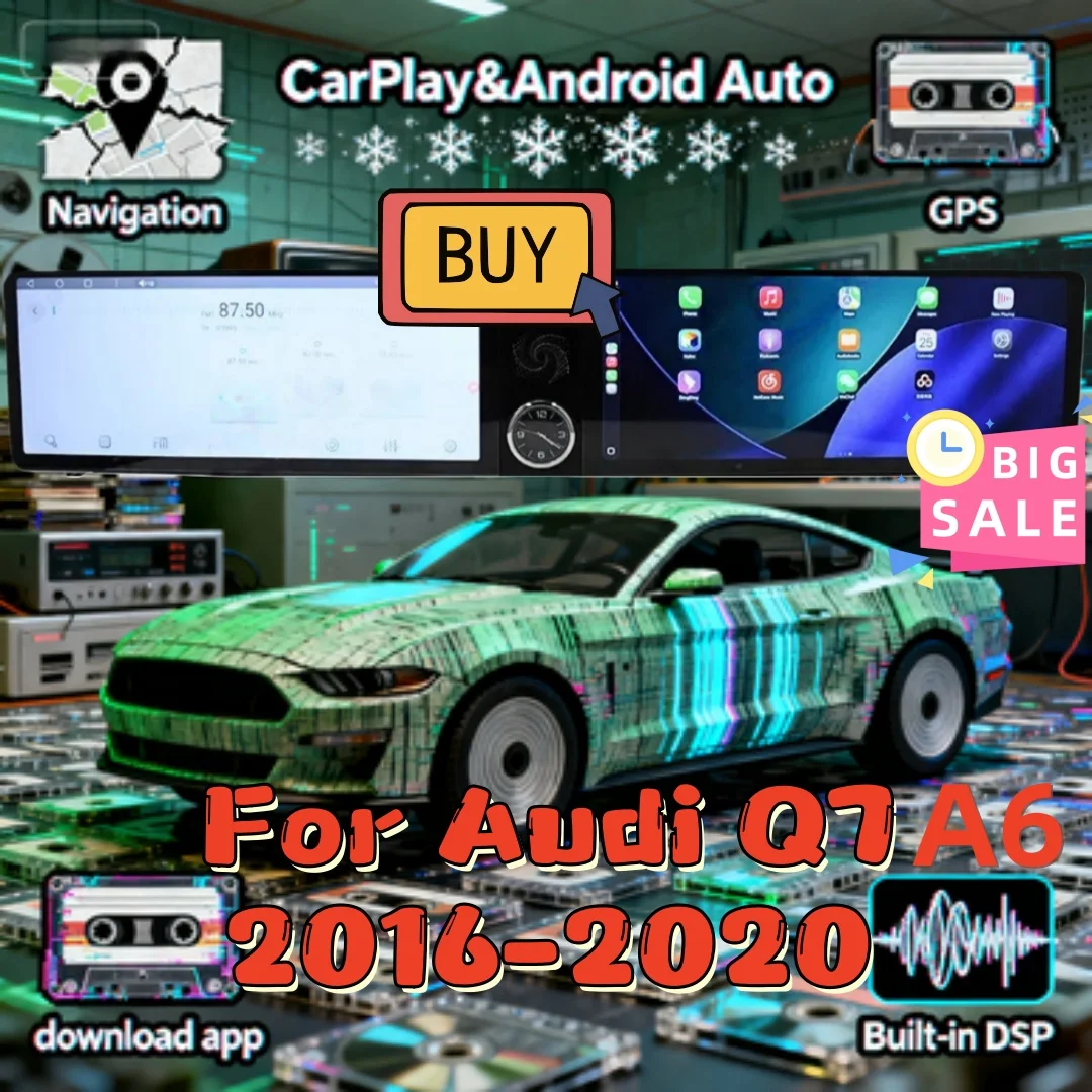 Dual 12.3 inch auto Wireless carplay Multimedia Player For Audi Q7 A6 2016-2020 Android 14 Car Radio Head unit GPS Stereo DSP
Dual 12.3 inch auto Wireless carplay Multimedia Player For Audi Q7 A6 2016-2020 Android 14 Car Radio Head unit GPS Stereo DSP