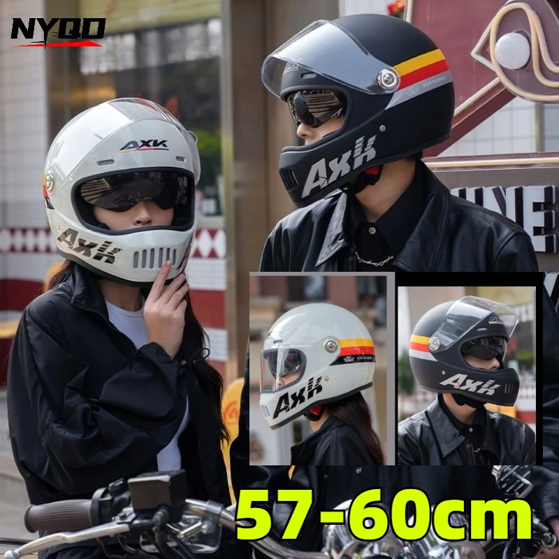 Certified Full Face Helmet 57-60cm Universal Size Warm Sun Protection Commute Riding Safety Motorcycle Helmet
Certified Full Face Helmet 57-60cm Universal Size Warm Sun Protection Commute Riding Safety Motorcycle Helmet