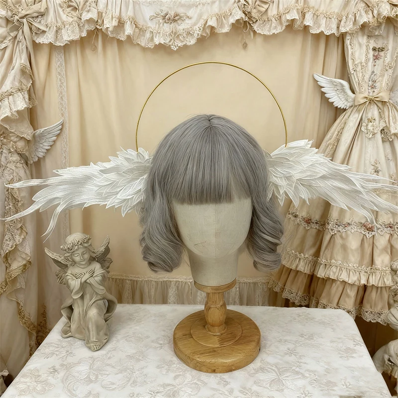Lolita Angel Demon Berrying Wings Retro Virgin Halo Crown Headband Halloween Cosplay Headwear Baroque Tiara Hair Accessories
Lolita Angel Demon Berrying Wings Retro Virgin Halo Crown Headband Halloween Cosplay Headwear Baroque Tiara Hair Accessories