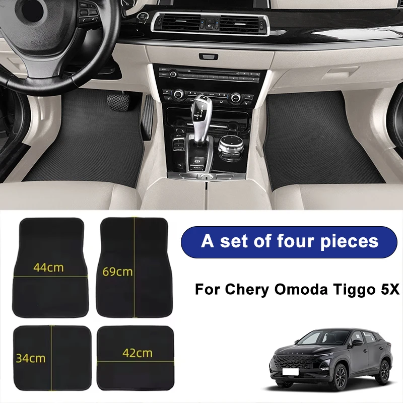 For Chery Omoda Tiggo 5X Car Floor Mats Black Non-Slip 4Pcs Front&Rear Foot Mats Carpets Rugs Auto Interior Accessories
For Chery Omoda Tiggo 5X Car Floor Mats Black Non-Slip 4Pcs Front&Rear Foot Mats Carpets Rugs Auto Interior Accessories