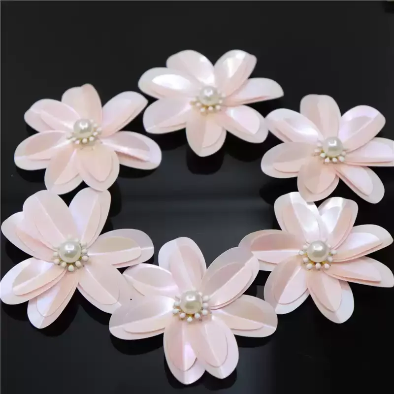 10pcs Iridescent Pink Sequin Flower Patches,sew on Embellishment for Bags Hats Shoes Handmade Sequined Applique for Clothes
10pcs Iridescent Pink Sequin Flower Patches,sew on Embellishment for Bags Hats Shoes Handmade Sequined Applique for Clothes