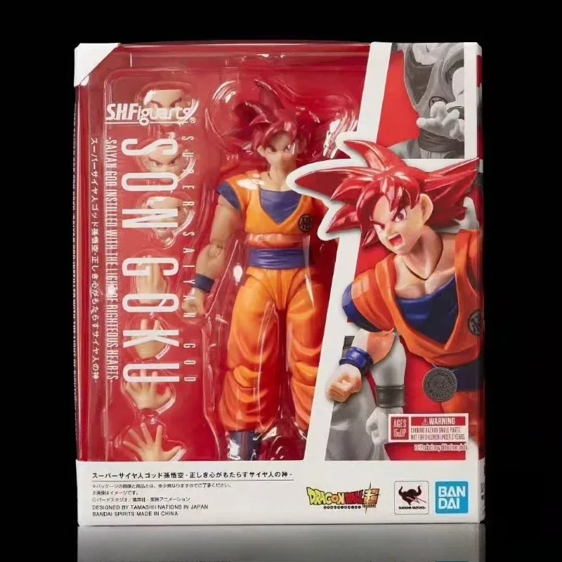 Bandai Genuine SHF Dragon Ball Super Red Hair Super God Sun Wukong Figure Model Ornament Collection
Bandai Genuine SHF Dragon Ball Super Red Hair Super God Sun Wukong Figure Model Ornament Collection