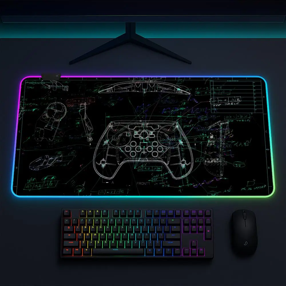 Коврик для мыши Steam Blueprint, игровой коврик для мыши в стиле аниме, светодиодные настольные коврики с подсветкой, резиновые настольные коврики XXL RGB
Коврик для мыши Steam Blueprint, игровой коврик для мыши в стиле аниме, светодиодные настольные коврики с подсветкой, резиновые настольные коврики XXL RGB