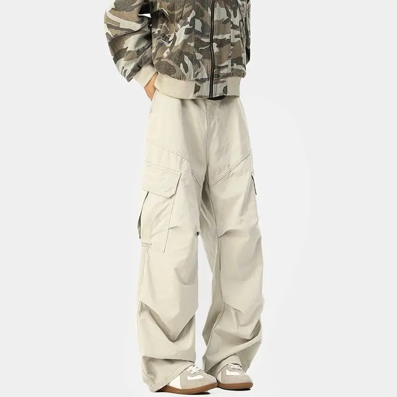 Spring Summer Baggy Pleated Multi Pockets Male Trousers Luxury Casual Y2k Vintage Emo Fashion New in Men's Straight Cargo Pants
Spring Summer Baggy Pleated Multi Pockets Male Trousers Luxury Casual Y2k Vintage Emo Fashion New in Men's Straight Cargo Pants