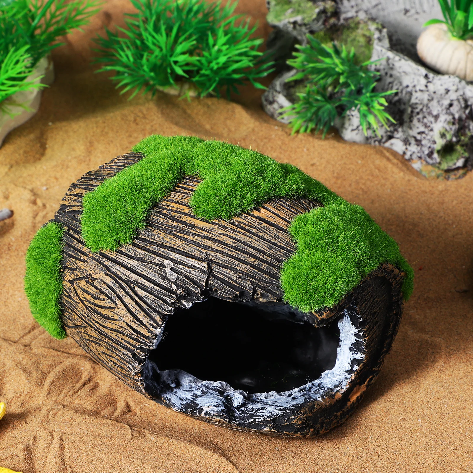 Simulated Moss Barrel Fish Tank Decor Betta Hideout Lifelike Aquarium Cave Decorations For Tank Home Office Pet Supplies 
Simulated Moss Barrel Fish Tank Decor Betta Hideout Lifelike Aquarium Cave Decorations For Tank Home Office Pet Supplies