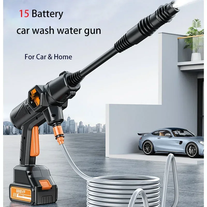 Wireless Car Washer High Pressure Car Wash Water Gun Portable Washer Foam Spray Cleaner Car Washing Machine 45000mAh
Wireless Car Washer High Pressure Car Wash Water Gun Portable Washer Foam Spray Cleaner Car Washing Machine 45000mAh