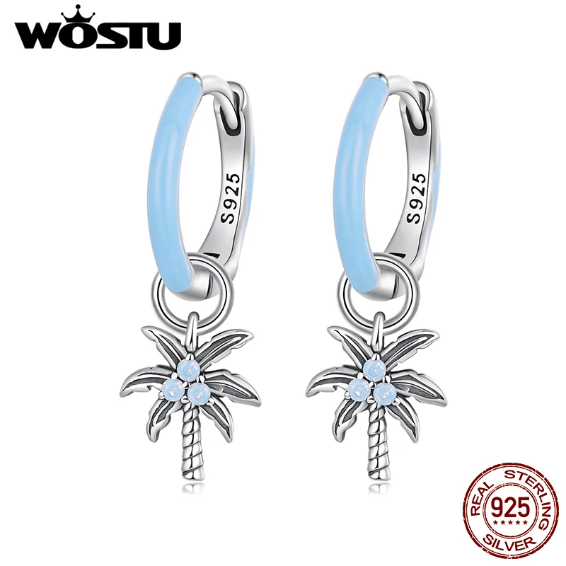 WOSTU серьги-кольца из стерлингового серебра 925 пробы с кокосовой пальмой для женщин, висячие серьги с синим опалом, летние пляжные украшения, подарок на вечеринку
WOSTU серьги-кольца из стерлингового серебра 925 пробы с кокосовой пальмой для женщин, висячие серьги с синим опалом, летние пляжные украшения, подарок на вечеринку