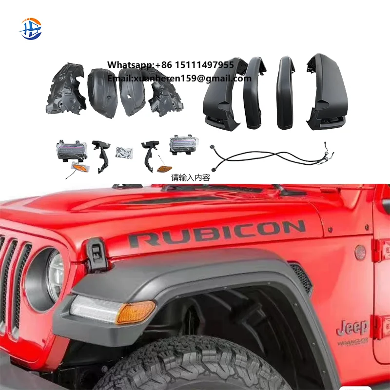 High Quality and Cheap Price Plastic Fenders with LED Lights for wrangler JL
High Quality and Cheap Price Plastic Fenders with LED Lights for wrangler JL