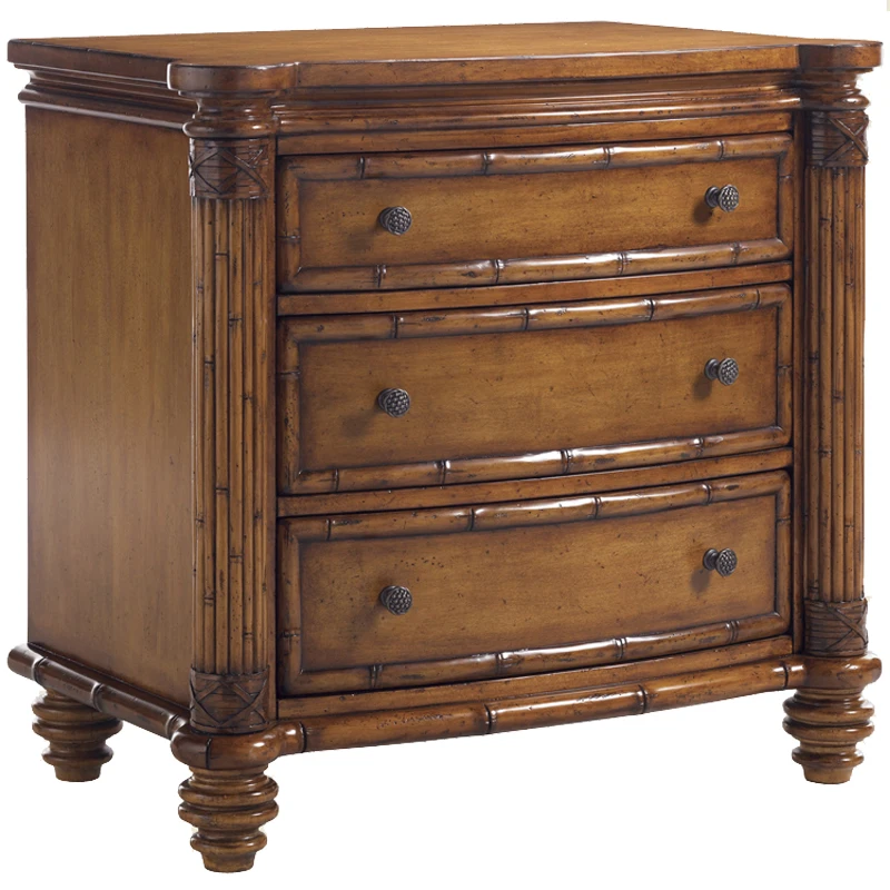 American Country Antique Solid Wood Bedside Cabinet Bamboo Rattan Bedside Cabinet
American Country Antique Solid Wood Bedside Cabinet Bamboo Rattan Bedside Cabinet