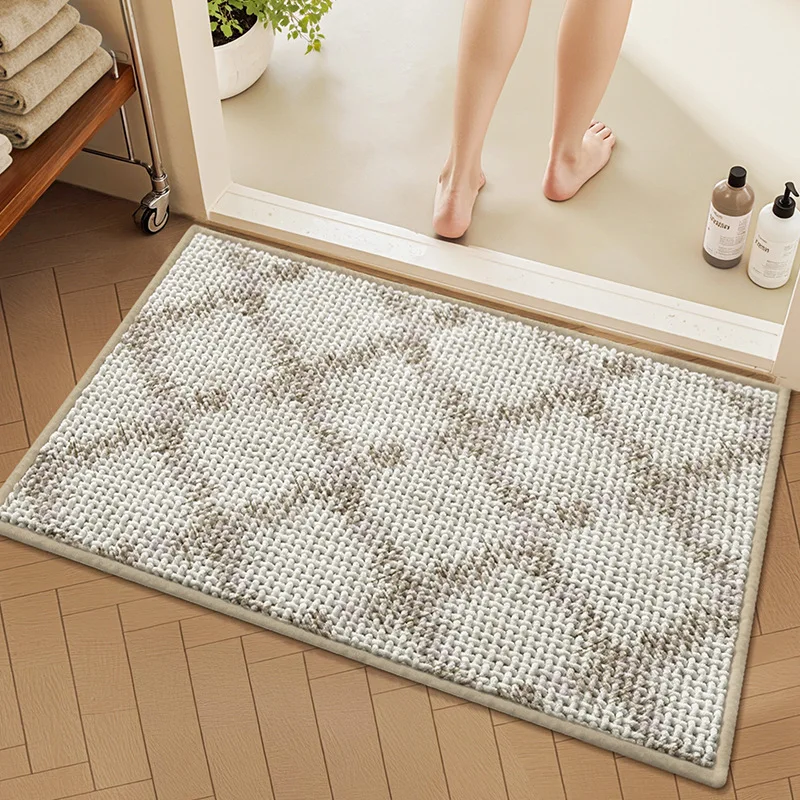 Современный геометрический коврик для ванной из синели — супермягкий нескользящий коврик для ванной комнаты, быстросохнущая впитывающая ткань, противоскользящие коврики 
Современный геометрический коврик для ванной из синели — супермягкий нескользящий коврик для ванной комнаты, быстросохнущая впитывающая ткань, противоскользящие коврики