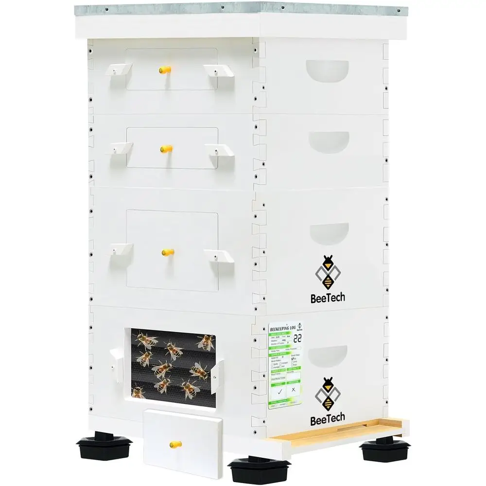 Handcrafted Beehive Kit: Unassembled with 2 Deep & 2 Medium Frames and Foundations for Windows 10 Style
Handcrafted Beehive Kit: Unassembled with 2 Deep & 2 Medium Frames and Foundations for Windows 10 Style