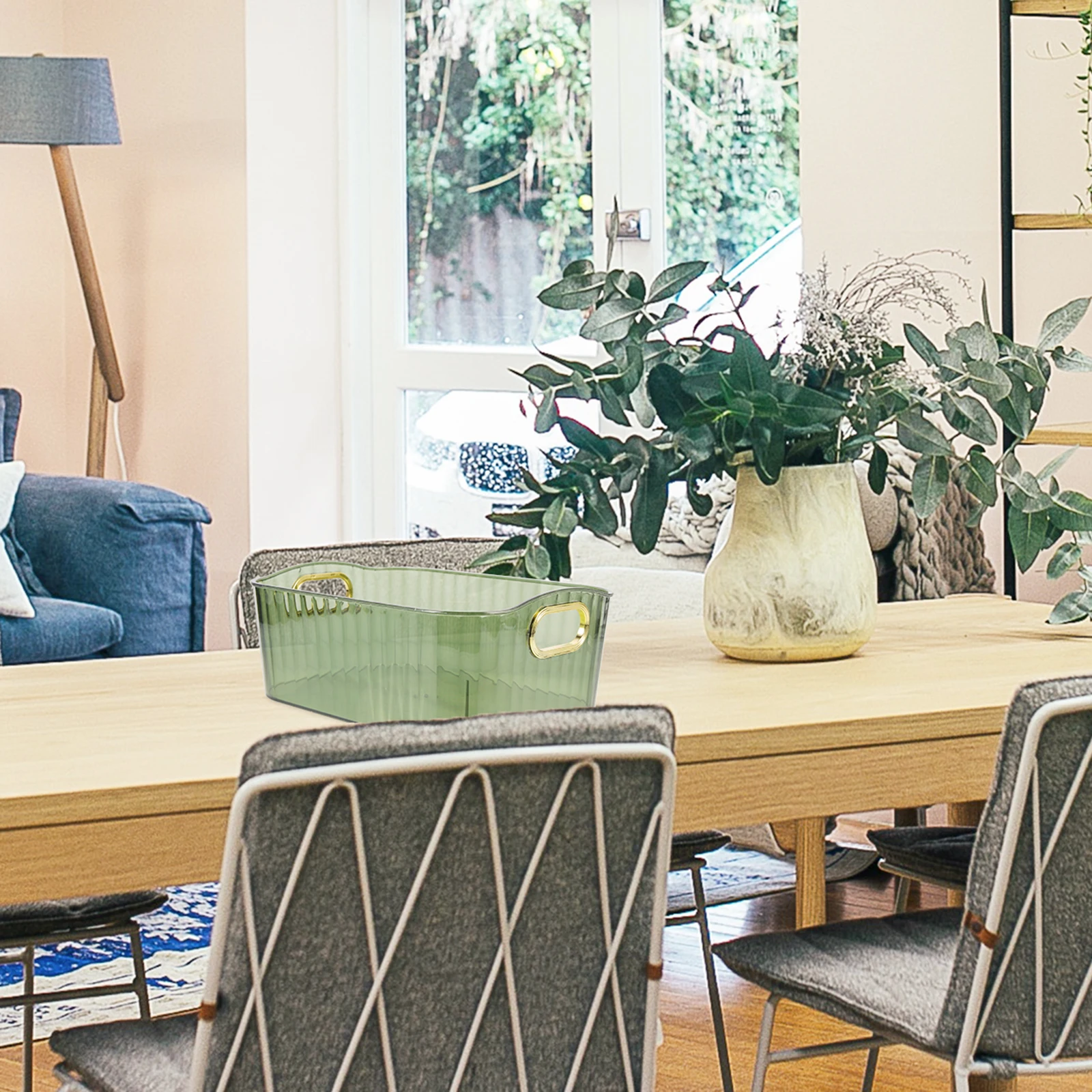 Clear Storage with Handle Desktop Organizer for Cosmetics Stationery Home Desktop Sundry Box Office Bedroom
Clear Storage with Handle Desktop Organizer for Cosmetics Stationery Home Desktop Sundry Box Office Bedroom