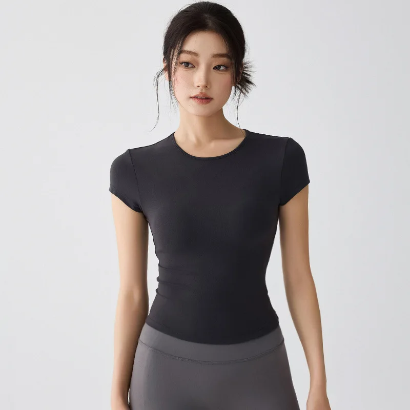 New Summer Breathable Yoga-Shirt Women'S Quick-Drying Running Training Fitness Short Sleeve Slim Slimming Sports Top
New Summer Breathable Yoga-Shirt Women'S Quick-Drying Running Training Fitness Short Sleeve Slim Slimming Sports Top