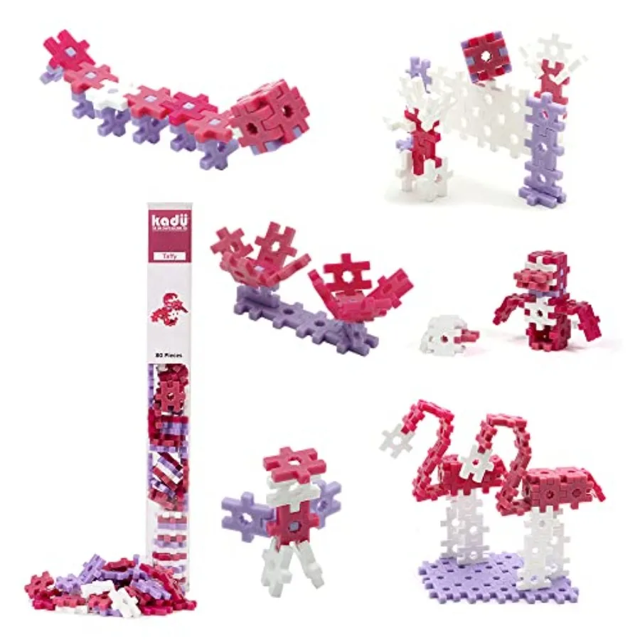 KADU Taffy 80 Piece Set - STEM/STEAM Building + Construction Toy, for Open + Imaginative Play
KADU Taffy 80 Piece Set - STEM/STEAM Building + Construction Toy, for Open + Imaginative Play