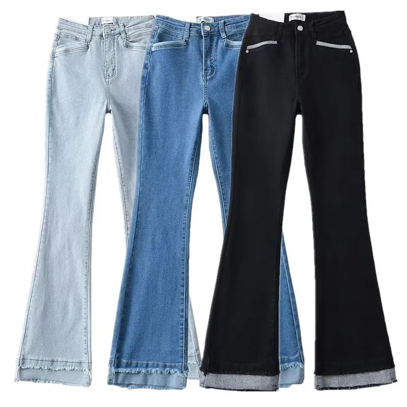 Slim Fit High Waist Cotton Stretch Denim Pants Women's Summer 2023 Design Sensation Versatile Micro Flared Jeans Elastic
Slim Fit High Waist Cotton Stretch Denim Pants Women's Summer 2023 Design Sensation Versatile Micro Flared Jeans Elastic
