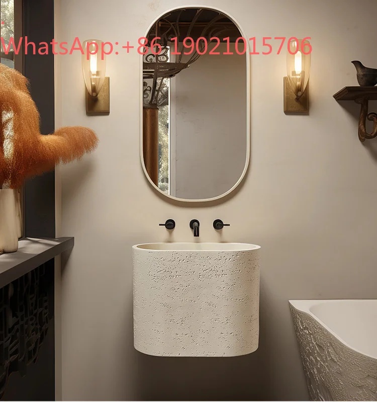 HXL wind travertine integrated art wall-mounted bathroom cabinet toilet wall-mounted small apartment washstand
HXL wind travertine integrated art wall-mounted bathroom cabinet toilet wall-mounted small apartment washstand
