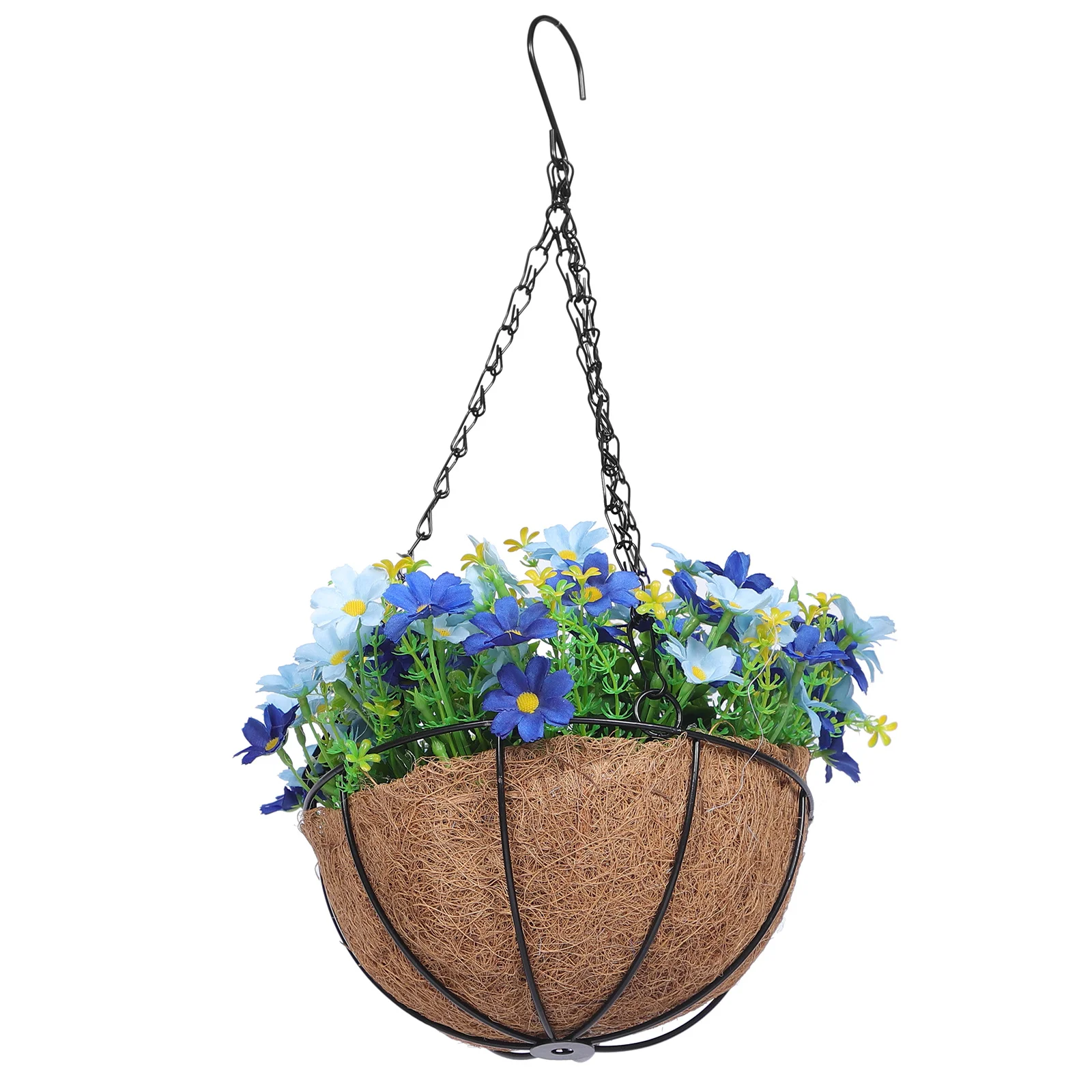 Artificial Hanging Flower Basket Resistant Iron Coconut Fiber Decor For Garden Balcony Indoor Room Plants Hanging
Artificial Hanging Flower Basket Resistant Iron Coconut Fiber Decor For Garden Balcony Indoor Room Plants Hanging