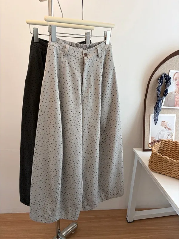 plus Size Floral Casual Pants High Waist Wide Leg Women's Summer Elastic Waist Slimming Straight Leg Trendy plus Size MM
plus Size Floral Casual Pants High Waist Wide Leg Women's Summer Elastic Waist Slimming Straight Leg Trendy plus Size MM