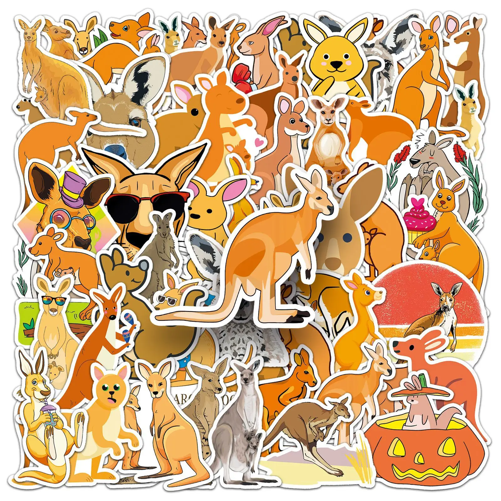 50Pcs kangaroo graffiti DIY cartoon Decoratio phone Luggage Laptop Guitar Bike Skateboard fridge helmet Kid Toy waterpro sticker
50Pcs kangaroo graffiti DIY cartoon Decoratio phone Luggage Laptop Guitar Bike Skateboard fridge helmet Kid Toy waterpro sticker