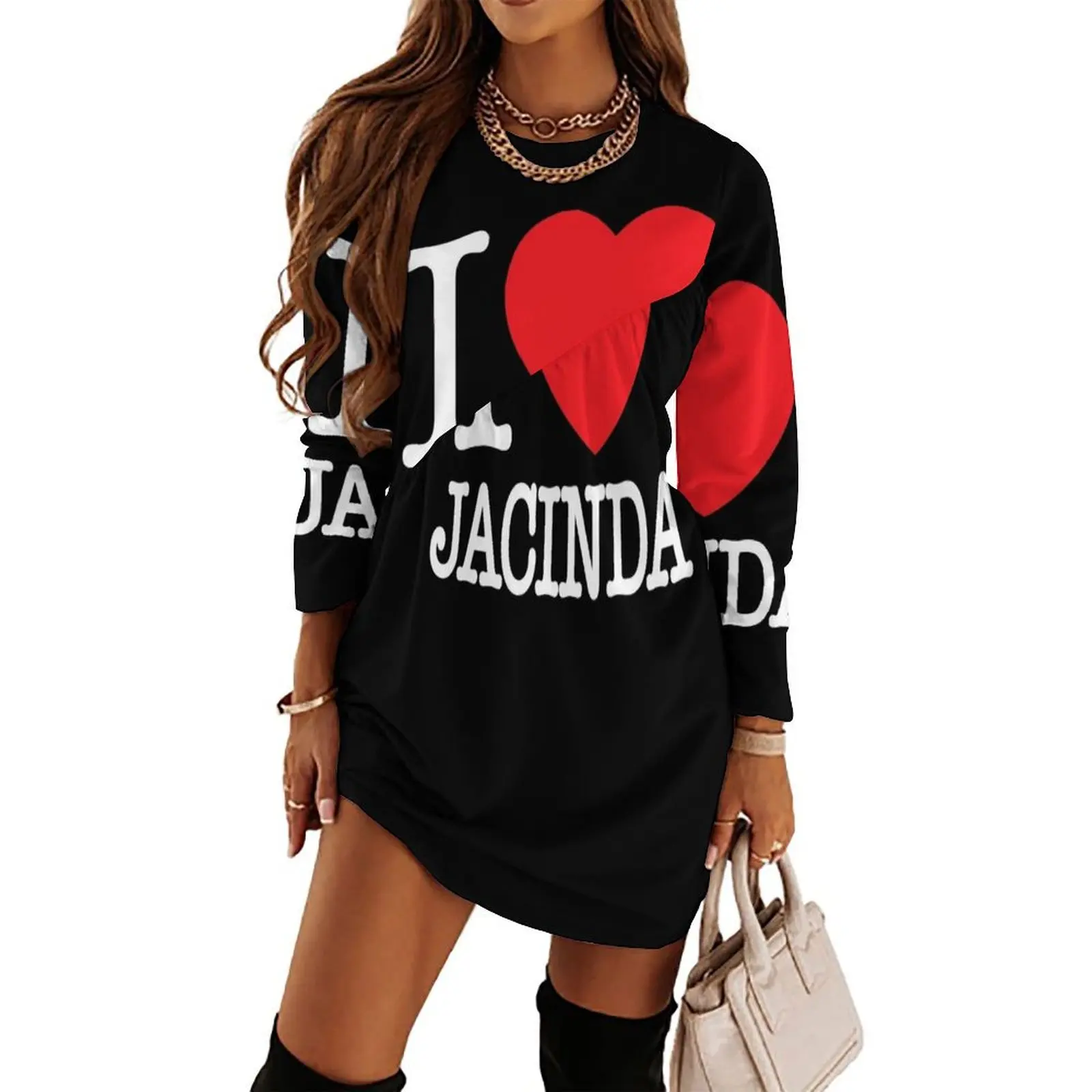 i heart jacinda ardern black white red New Zealand Prime Minister Kiwi I love ny style Long Sleeved Dress
i heart jacinda ardern black white red New Zealand Prime Minister Kiwi I love ny style Long Sleeved Dress
