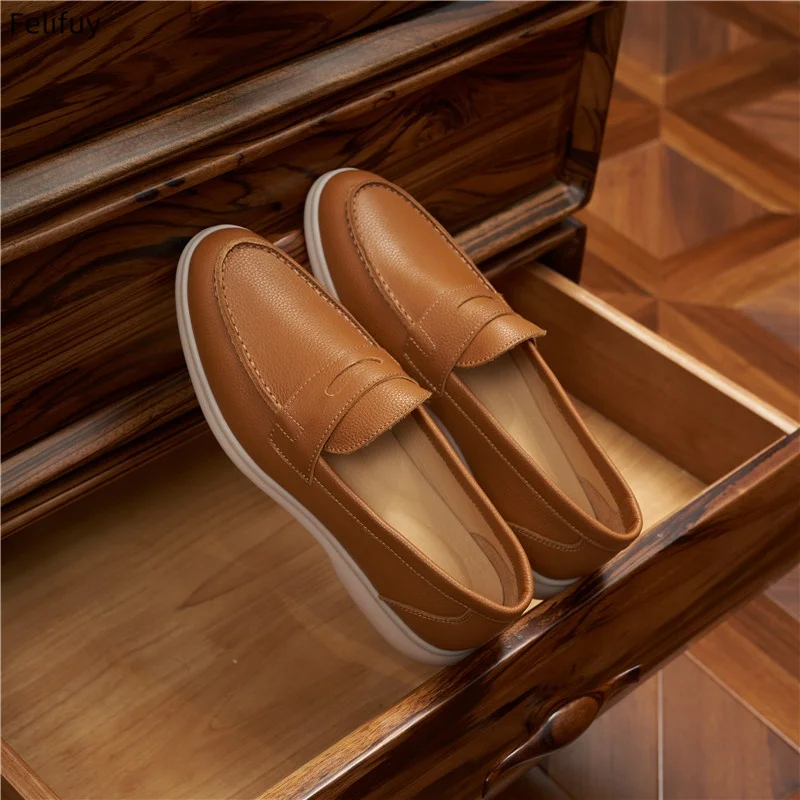 New Fashion Handmade Loafers Breathable Male Business Flats Office Casual Genuine Leather Shoes Men's Comfortable Dress Shoes
New Fashion Handmade Loafers Breathable Male Business Flats Office Casual Genuine Leather Shoes Men's Comfortable Dress Shoes