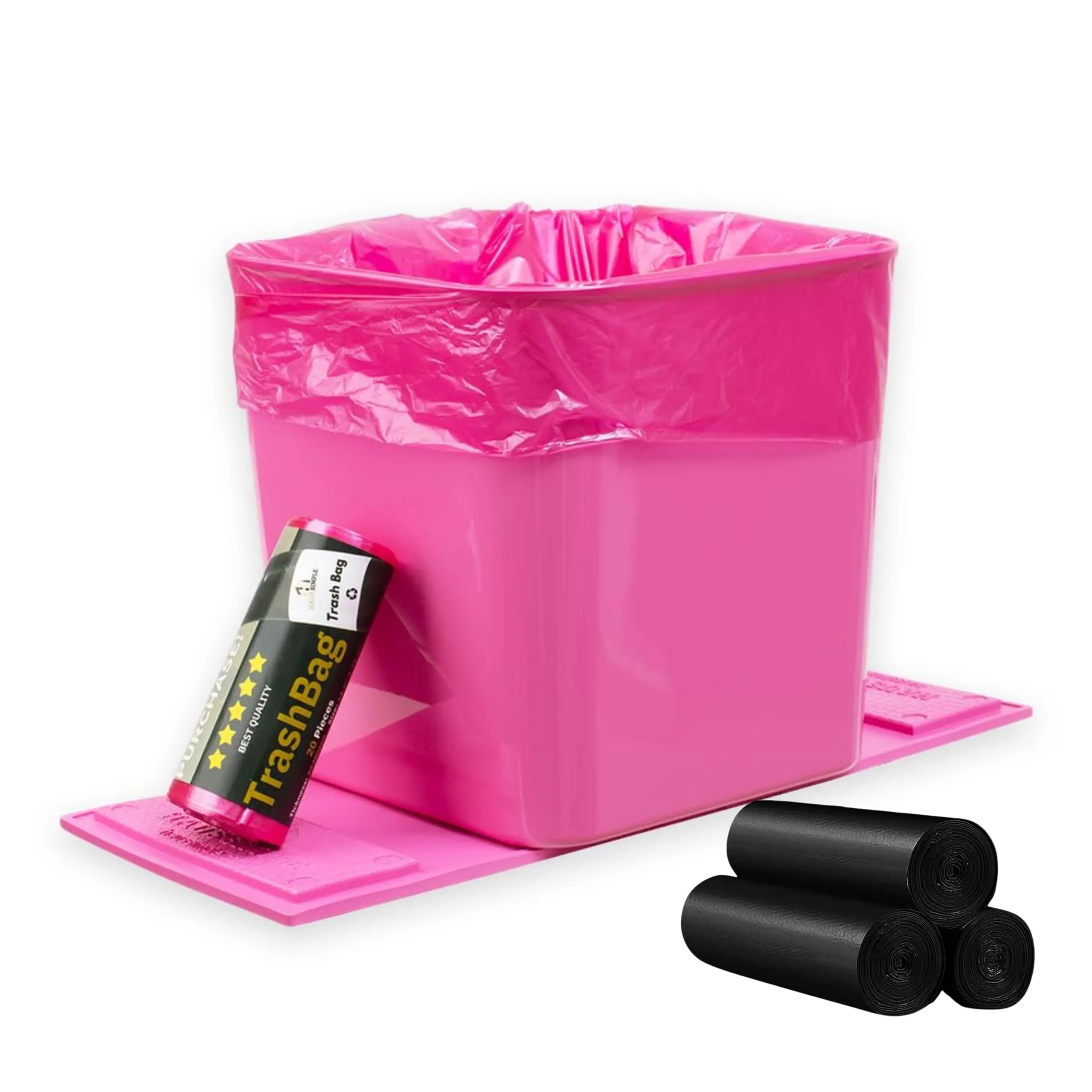 Pink Car Trash Can With Leakproof Bag Bundle Portable Anti-Slip Base For SUVs Trucks
Pink Car Trash Can With Leakproof Bag Bundle Portable Anti-Slip Base For SUVs Trucks