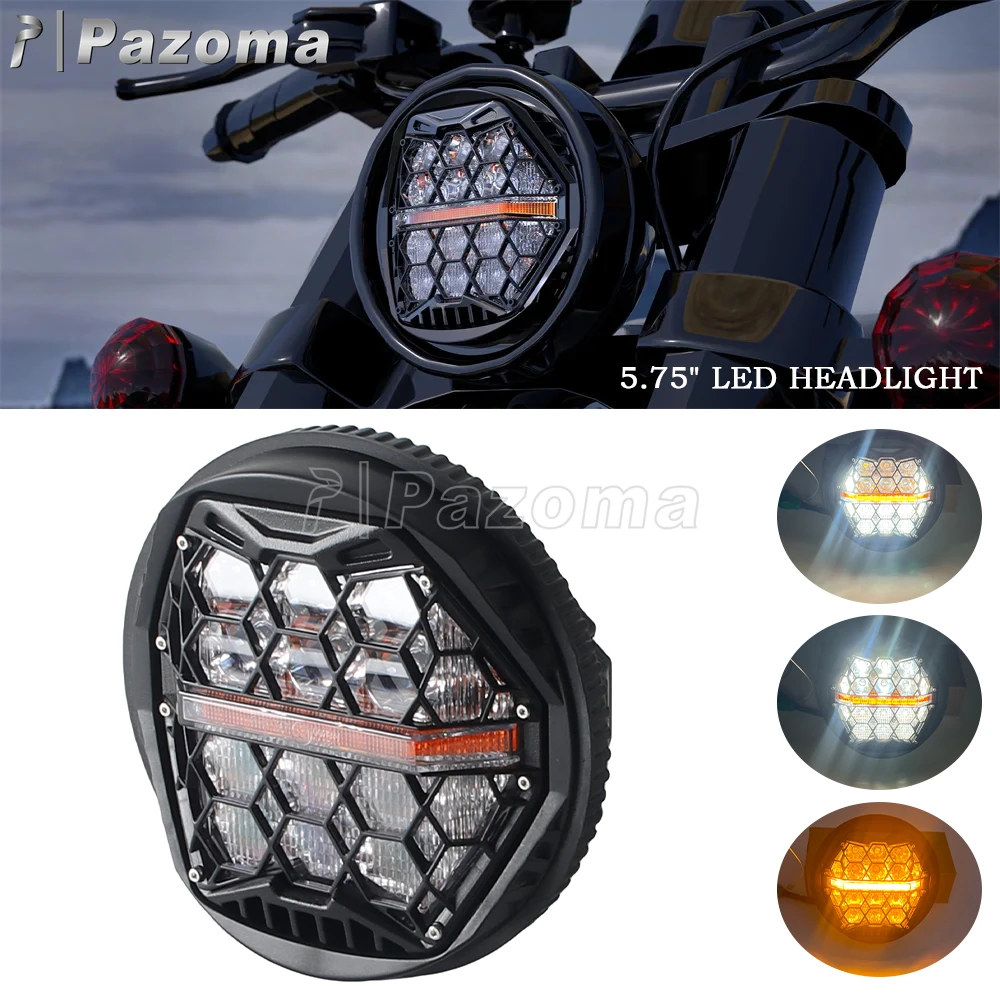 Motorcycle 5.75 Inch LED Headlight Headlamp Front DRL Hi/Lo Beam Lights For Harley FXSTD XL883C XL1200C FXST FXSTB FXSTC FLSTSC
Motorcycle 5.75 Inch LED Headlight Headlamp Front DRL Hi/Lo Beam Lights For Harley FXSTD XL883C XL1200C FXST FXSTB FXSTC FLSTSC