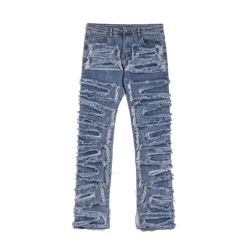 Harajuku Hole Ripped Distressed Jeans for Men Straight Washed Vintage Hip Hop Loose Denim Trousers Vibe Style Casual Jean Pants
Harajuku Hole Ripped Distressed Jeans for Men Straight Washed Vintage Hip Hop Loose Denim Trousers Vibe Style Casual Jean Pants
